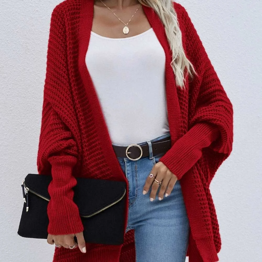 Red Open Cardigans - Picture 4 of 8